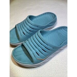Hoka One One Ora Recovery Sandals‎ Mens Size 10 Slide Slip On Blue Shoes